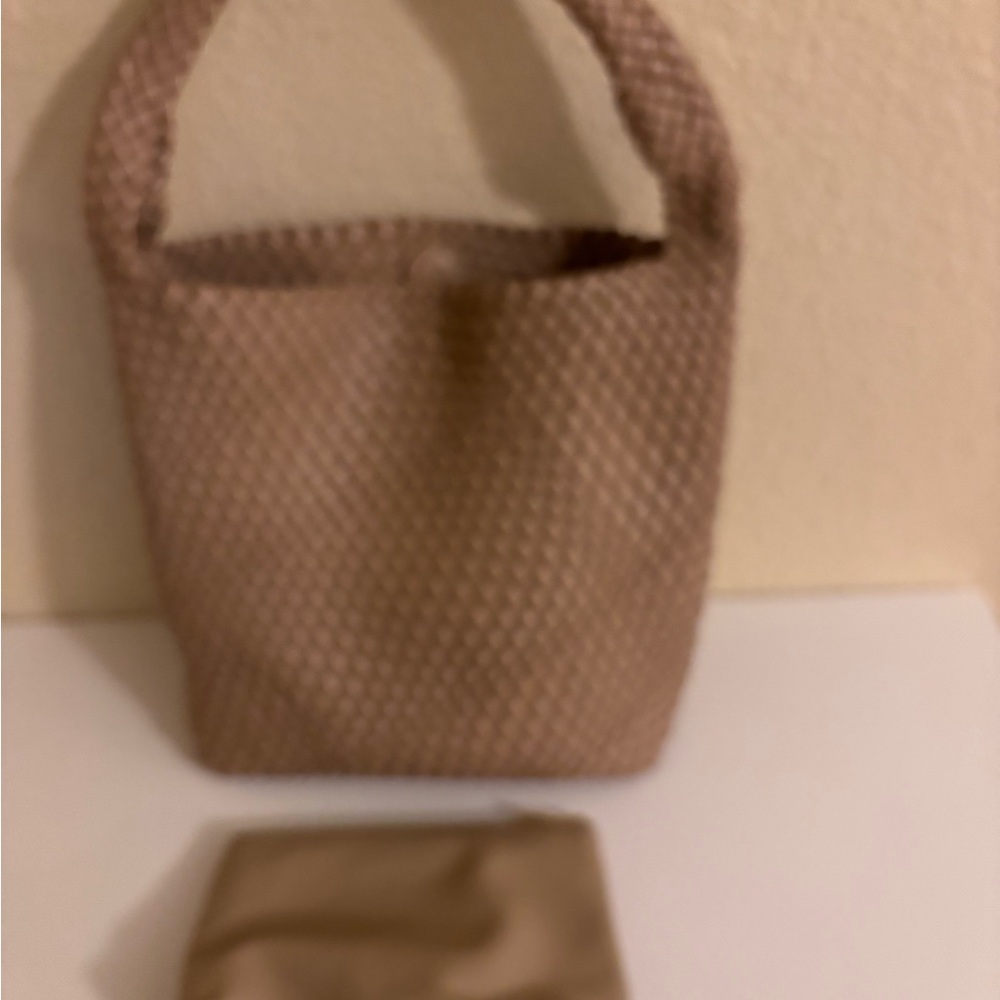 Actiq Kraft Anthropologie  Tan Woven Hobo Women's Bag - Picture 6 of 7